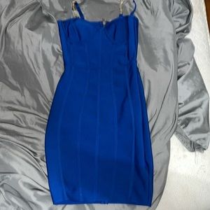 Blue bandage dress